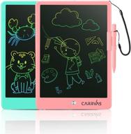 👩 carrvas 2 pack 10 inch colorful lcd writing tablet - erasable & reusable electronic doodle board for kids, educational learning toy, perfect gift for boys & girls in home school logo