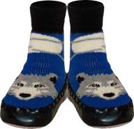 🧦 swedish slipper sock - konfetti wolf moon moccasin logo