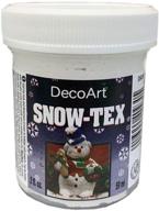 enhance your crafts with decoart snow-tex paint, 2-ounce logo