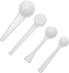 img 1 attached to 🥄 ONLYKXY 1/3/5/10g Measuring Spoons for Coffee, Protein, and Milk Powder – Kitchen Tools Scoops