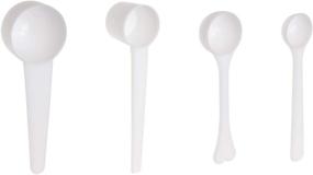 img 4 attached to 🥄 ONLYKXY 1/3/5/10g Measuring Spoons for Coffee, Protein, and Milk Powder – Kitchen Tools Scoops