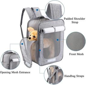 img 2 attached to Mogoko 2-in-1 Dog Carrier Backpack: Airline Approved Soft-Sided Pet Travel Carrier for Outdoor Walking and Hiking