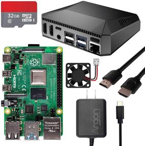 img 4 attached to 🔥 Enhanced Argon ONE Raspberry Pi 4 Case & Raspberry Pi 4 4GB Kit, Premium Aluminum Heatsink with Cooling Fan - Includes HDMI Cable, Power Supply, Noobs, and Convenient Power Button