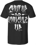 👕 heathen knuckle t-shirt in black, size x-large - men's clothing | t-shirts & tanks logo