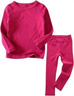 👶 warm and comfortable little kids long johns thermal underwear set for toddlers (1-7yrs) logo