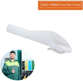 img 2 attached to 🔧 Ketofa Fuel Filter Funnel Tube (8U5Z-17B068-B) for Ford Focus Mercury Lincoln - Enhancing Fuel Filling with White Spout (8U5Z17B068B 8U5A-17B068-AD Gas Cap Supply Tube)