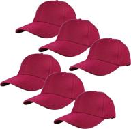 🧢 gelante 6-pack wholesale lot of adjustable back strap plain blank baseball caps logo