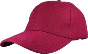 img 3 attached to 🧢 Gelante 6-Pack Wholesale Lot of Adjustable Back Strap Plain Blank Baseball Caps