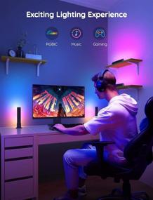 img 3 attached to 🌈 Govee Flow Plus Smart LED Light Bars: Alexa & Google Assistant Compatible, Gaming Lights with Scene & Music Modes for TV, PC, Pictures, Room Decoration