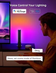 img 1 attached to 🌈 Govee Flow Plus Smart LED Light Bars: Alexa & Google Assistant Compatible, Gaming Lights with Scene & Music Modes for TV, PC, Pictures, Room Decoration