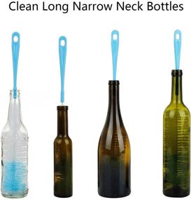 img 2 attached to 🧼 ALINK 17in Extra Long Bottle Cleaning Brush - Ideal for Washing Narrow Neck Beer, Wine, Thermos, Yeti, S'Well, Brewing Bottles, and Hummingbird Feeders