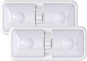 img 4 attached to 🚐 Leisure LED 2 Pack RV LED Ceiling Lights - Bright Interior Lighting for Car/RV/Trailer/Camper/Boat - Energy Efficient, 2-Pack