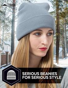 img 2 attached to 🧣 Warm and Stylish Cuffed Knit Beanie Winter Hats for Men and Women - Soft, Stretchy, and Lightweight Toboggan Cap