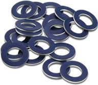 20-pack toyota 90430-12031 compatible 🔧 aluminum oil drain plug washer gaskets logo