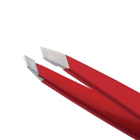 img 2 attached to 🔴 Tweezerman Slant Tweezer - Red Model No. 1230-RR: Precision and Style Combined