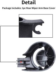 img 2 attached to 🚗 OTUAYAUTO 6Q6955435D Rear Wiper Arm Cap Cover - VW Rabbit 2006-2009, Passat Wagon 2006-2010, Tiguan 2009-2011 - Rear Hatch Window Wiper Arm Cover Replacement