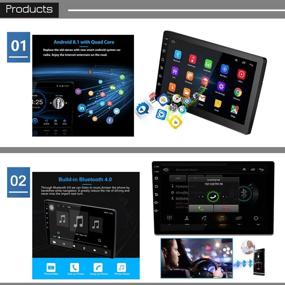 img 2 attached to 🚗 LEXXSON 10 inch Android 8.1 Car Radio: GPS Navigation, Bluetooth, USB Player, 1G DDR3 + 16G NAND Memory Flash