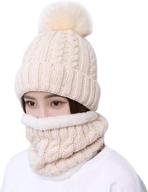 🧣 home prefer winter beanie hat and scarf set for women - cozy knit hat with neck scarves logo