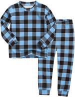 👕 comfortable modal tencel sleepwear pajamas set for kids - vaenait baby 12m-7t (unisex girls & boys) logo