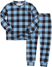 img 4 attached to 👕 Comfortable Modal Tencel Sleepwear Pajamas Set for Kids - VAENAIT BABY 12M-7T (Unisex Girls & Boys)