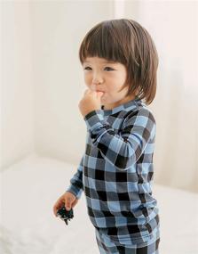 img 3 attached to 👕 Comfortable Modal Tencel Sleepwear Pajamas Set for Kids - VAENAIT BABY 12M-7T (Unisex Girls & Boys)