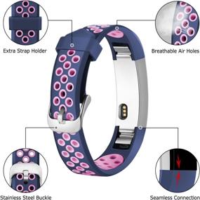 img 2 attached to 💪 Maledan Compatible Replacement Sport Bands with Air Holes, Ideal for Alta HR/Alta and Ace Bands