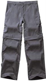 img 4 attached to Asfixiado Pants Childrens BoysCasual Convertible Trousers Boys' Clothing and Pants