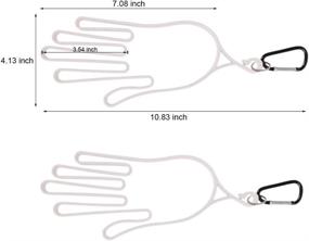 img 3 attached to 🏌️ Golf Glove Holder: Efficient Dryer, Stretcher, and Hanger - How True 2-Pcs Plastic Support Frame