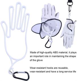 img 1 attached to 🏌️ Golf Glove Holder: Efficient Dryer, Stretcher, and Hanger - How True 2-Pcs Plastic Support Frame