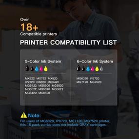 img 2 attached to 🖨️ E-Z Ink (TM) Compatible Ink Cartridge Replacement for Canon CLI-251XL CLI 251 - PIXMA MX922 IP7220 MG5520 MG5420 IX6820 IP8720 MG7520 MG6320 Printer - 12 Pack