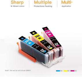 img 3 attached to 🖨️ E-Z Ink (TM) Compatible Ink Cartridge Replacement for Canon CLI-251XL CLI 251 - PIXMA MX922 IP7220 MG5520 MG5420 IX6820 IP8720 MG7520 MG6320 Printer - 12 Pack