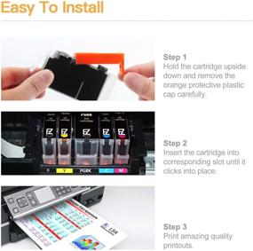 img 1 attached to 🖨️ E-Z Ink (TM) Compatible Ink Cartridge Replacement for Canon CLI-251XL CLI 251 - PIXMA MX922 IP7220 MG5520 MG5420 IX6820 IP8720 MG7520 MG6320 Printer - 12 Pack