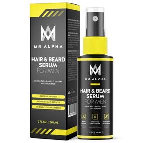 img 4 attached to MR ALPHA Beard Growth Serum - Regrow Thinning Facial Hair with Biotin, Dht Blockers, and Saw Palmetto - 2oz Mustache and Beard Growth Accelerator for Men.