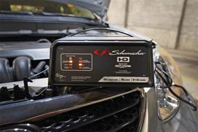 img 1 attached to Зарядное устройство для батареи и стартер двигателя Schumacher - 50 А / 10 А, 12 В - Идеально подходит для автомобилей, грузовиков, внедорожников, домов на колесах с бонусным устройством для поддержания уровня заряда и автоматическим десульфатором.