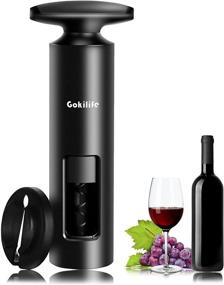 img 4 attached to 🍾 Gokilife Wine Bottle Opener Corkscrew: Easy Operation Reusable ABS Manual Wing Corkscrew for Home, Kitchen, Party, Restaurant, Bar