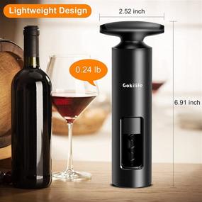 img 2 attached to 🍾 Gokilife Wine Bottle Opener Corkscrew: Easy Operation Reusable ABS Manual Wing Corkscrew for Home, Kitchen, Party, Restaurant, Bar