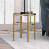 🌟 henn&hart gaia side table review: stylish 20" gold furniture piece logo