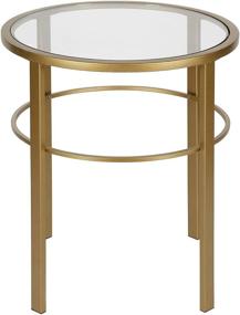 img 2 attached to 🌟 Henn&Hart Gaia Side Table Review: Stylish 20" Gold Furniture Piece