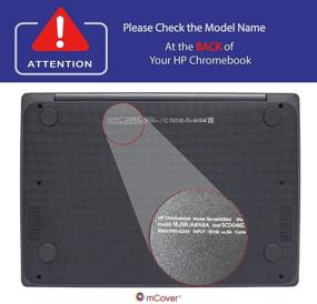 img 2 attached to 🔵 mCover Aqua Hard Shell Case for New 2020 11.6-inch HP Chromebook 11a-NAxxxx Series - Exclusive Compatibility