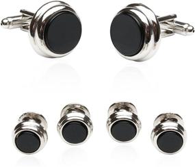 img 4 attached to 🔴 Cuff Daddy Silver Cufflinks: Elevate Your Formal Presentation
