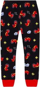 img 1 attached to 🛏️ Boys' Pajama Christmas Sleepwear Set - Sleepwear & Robes for Kids