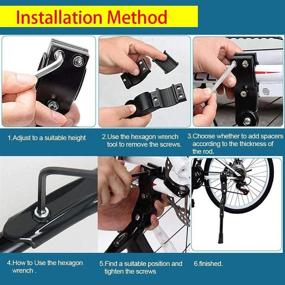 img 2 attached to FFXWTSF Bike Kickstand: Adjustable Universal Aluminum Alloy Stand for 20'', 24'', 26'' Mountain Bikes - Includes 4 mm and 5 mm Hex Wrench