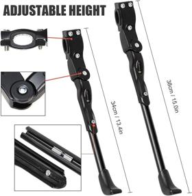 img 3 attached to FFXWTSF Bike Kickstand: Adjustable Universal Aluminum Alloy Stand for 20'', 24'', 26'' Mountain Bikes - Includes 4 mm and 5 mm Hex Wrench