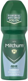 img 3 attached to 👕 Mitchum Roll-On, Invisible Unscented Anti-Perspirant &amp; Deodorant - 3.4 oz (Pack of 4)