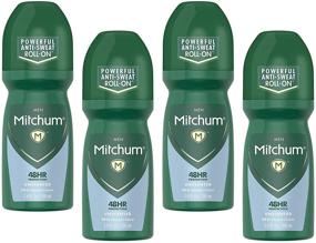 img 4 attached to 👕 Mitchum Roll-On, Invisible Unscented Anti-Perspirant &amp; Deodorant - 3.4 oz (Pack of 4)