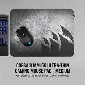 img 3 attached to 🖱️ Коврик для игровой мыши Corsair MM150 Ultra-Thin - Средний: Оптимизируйте свой игровой опыт с премиум точностью и стилем.