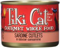 🐟 tiki cat gourmet whole food bora bora luau sardine cutlets in lobster consommé pet food - 8 pack logo