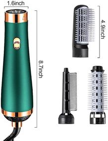 img 3 attached to 🔥 One-Step Hair Dryer Brush: 4-in-1 Hot Air Hair Comb, Volumizer Styler, Ionic Blow Dryer, Straightener, and Curler