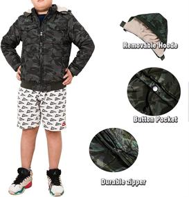 img 1 attached to Stay Warm and Stylish with Boys' Winter Puffer Jackets in Jackets & Coats