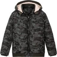 stay warm and stylish with boys' winter puffer jackets in jackets & coats logo